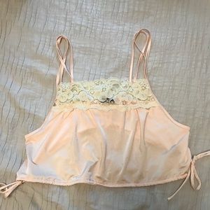 Urban Outfitters Lace/Satin Tank Top